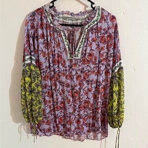 Alice + Olivia | Julius Blouson Sleeve Tunic Top